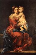 MURILLO, Bartolome Esteban Virgin and Child with a Rosary sg oil painting artist